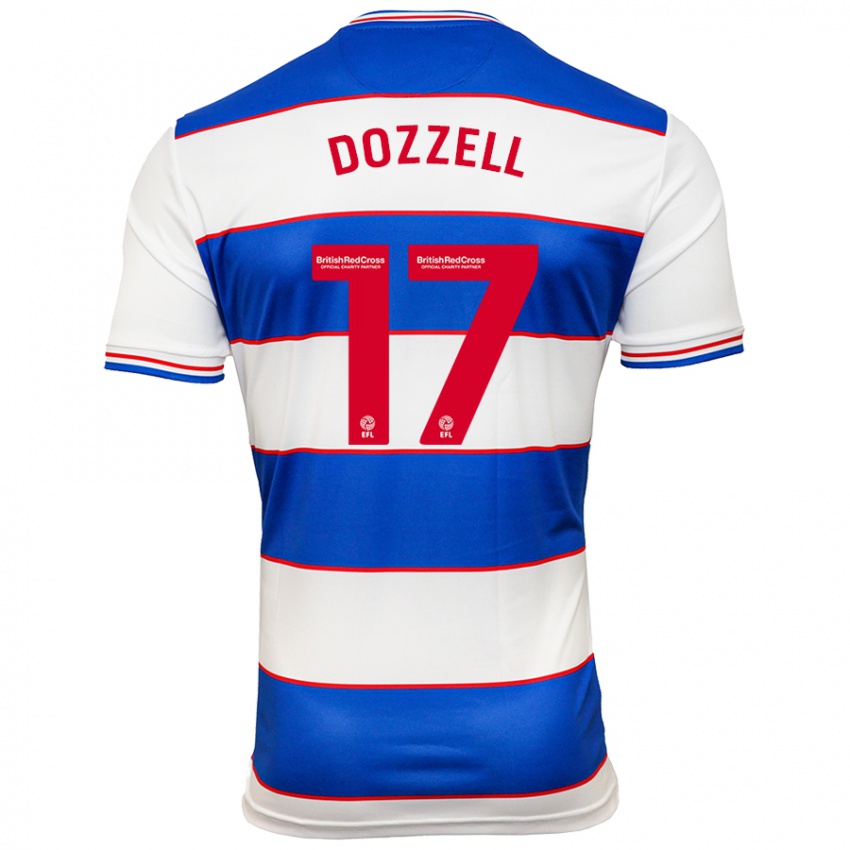 Criança Camisola Andre Dozzell #17 Branco Azul Principal 2023/24 Camisa