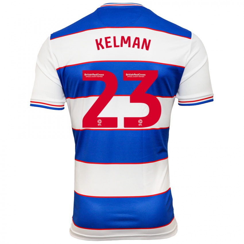 Criança Camisola Charlie Kelman #23 Branco Azul Principal 2023/24 Camisa