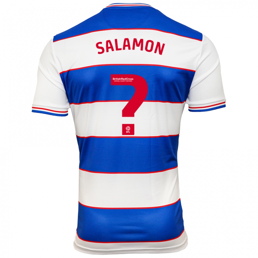 Criança Camisola Matteo Salamon #0 Branco Azul Principal 2023/24 Camisa