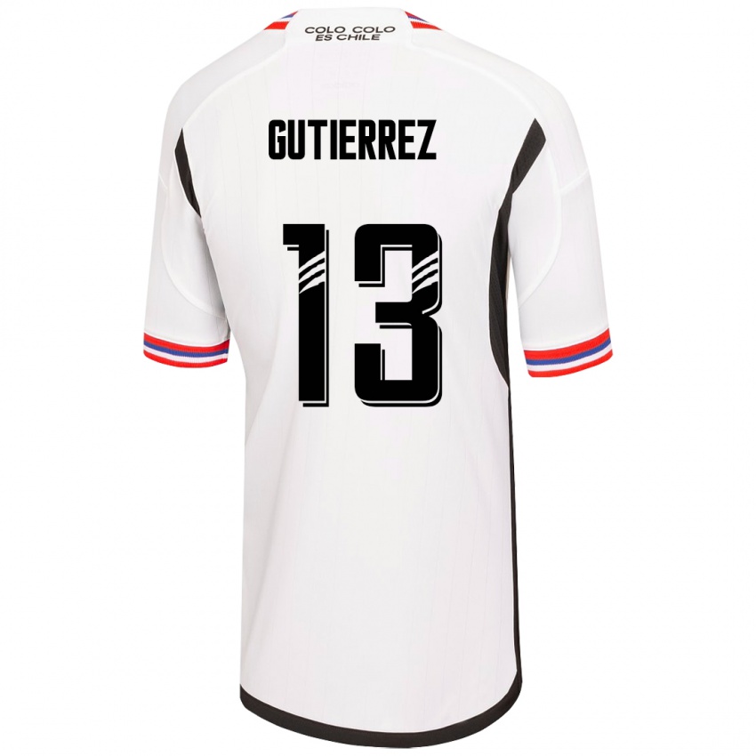 Criança Camisola Bruno Gutiérrez #13 Branco Principal 2023/24 Camisa