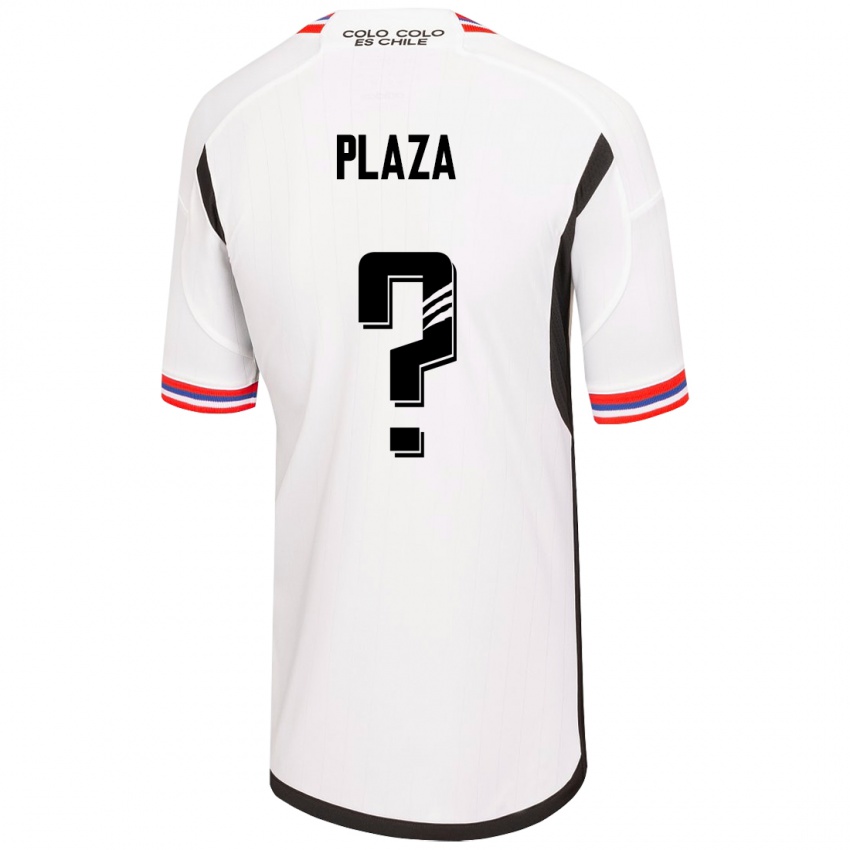 Criança Camisola Diego Plaza #0 Branco Principal 2023/24 Camisa