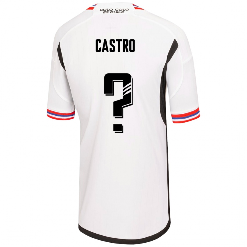 Criança Camisola Benjamín Castro #0 Branco Principal 2023/24 Camisa