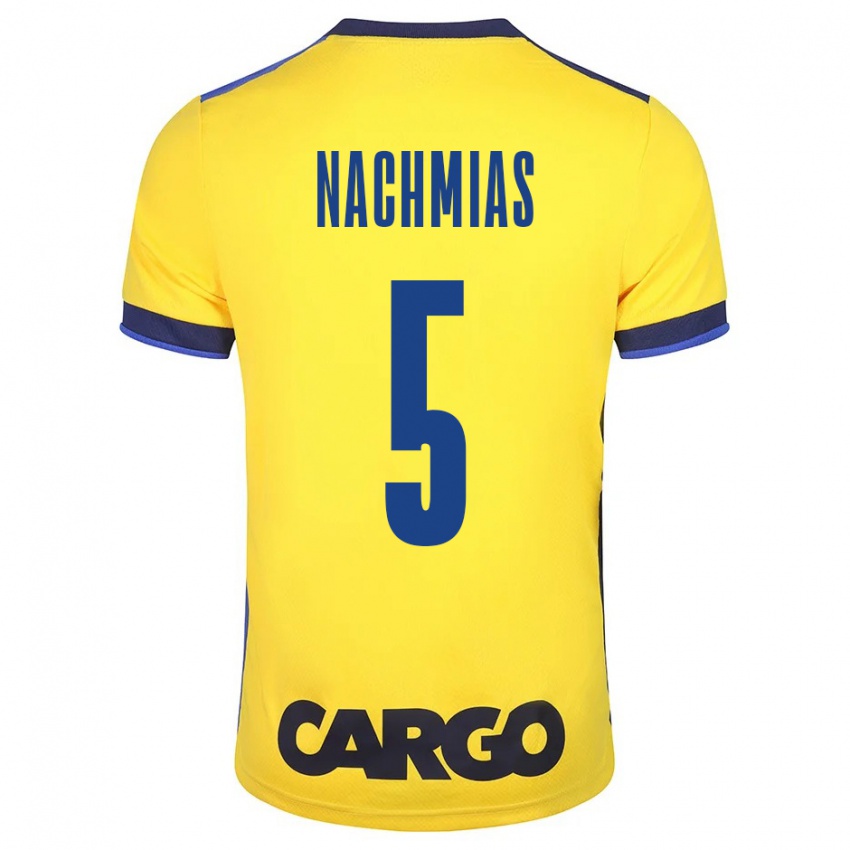 Criança Camisola Idan Nachmias #5 Amarelo Principal 2023/24 Camisa