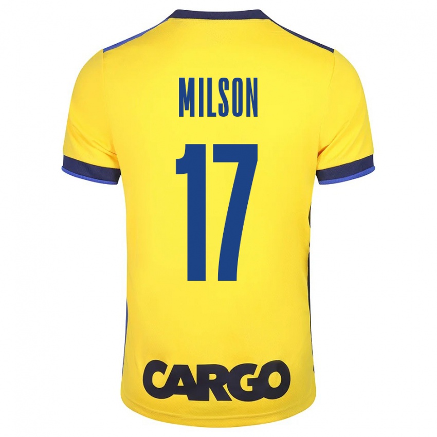 Criança Camisola Milson #17 Amarelo Principal 2023/24 Camisa