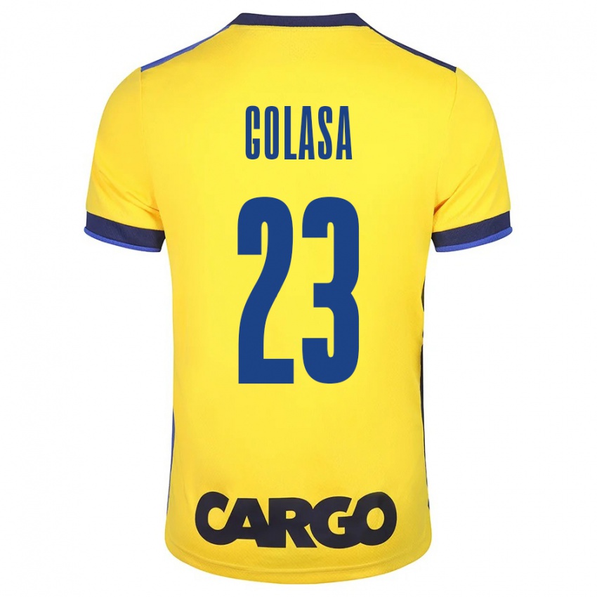 Criança Camisola Eyal Golasa #23 Amarelo Principal 2023/24 Camisa