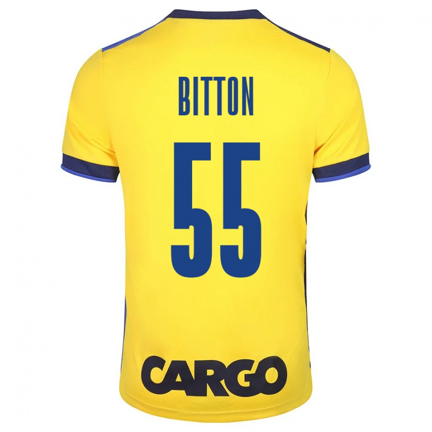 Criança Camisola Nir Bitton #55 Amarelo Principal 2023/24 Camisa