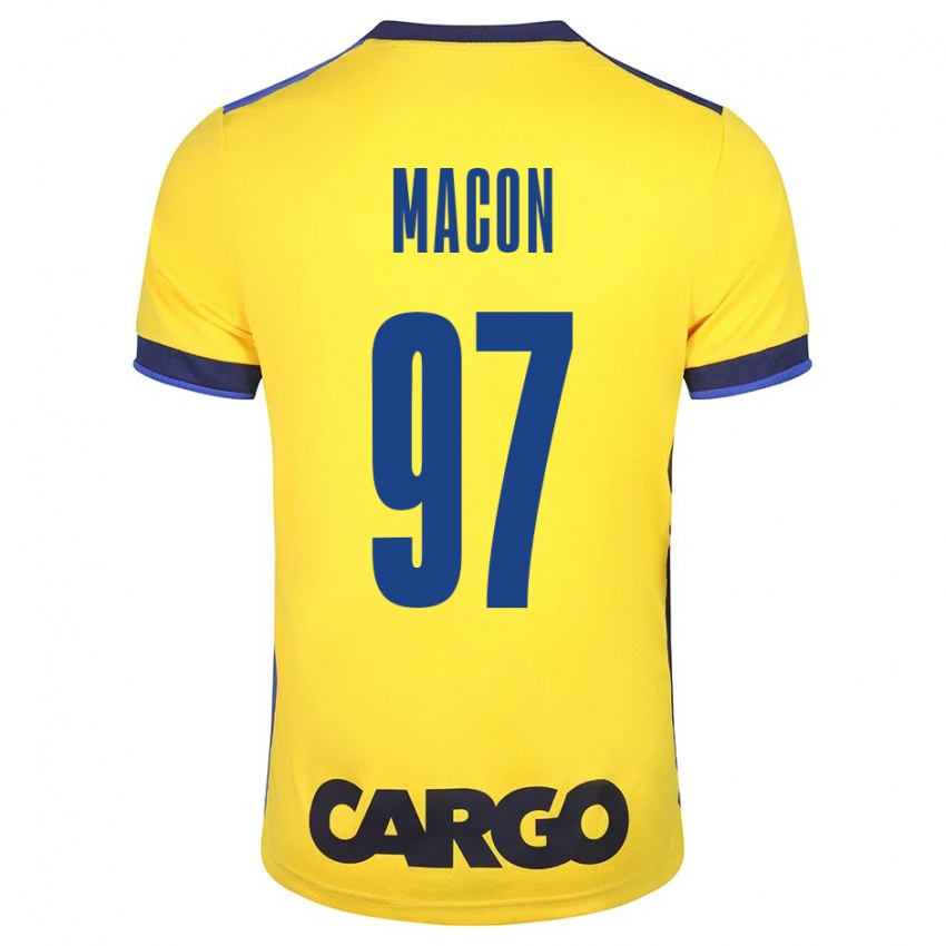 Criança Camisola Yvann Maçon #97 Amarelo Principal 2023/24 Camisa