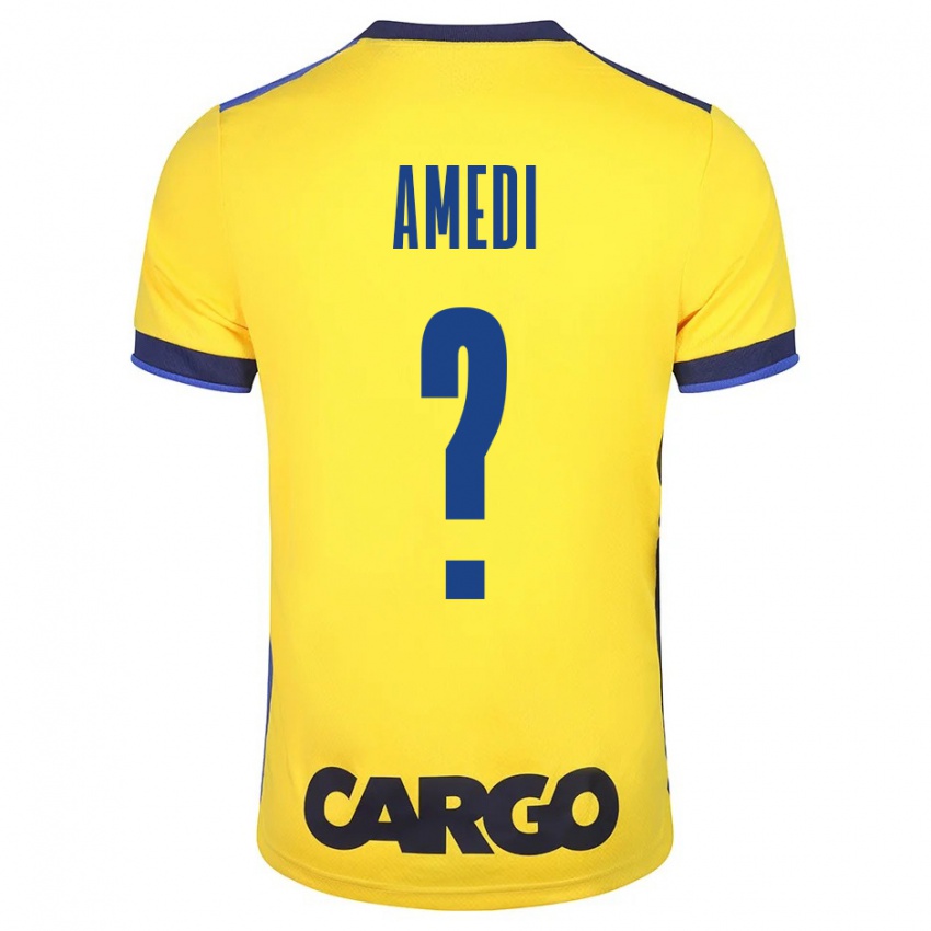 Criança Camisola Roei Amedi #0 Amarelo Principal 2023/24 Camisa