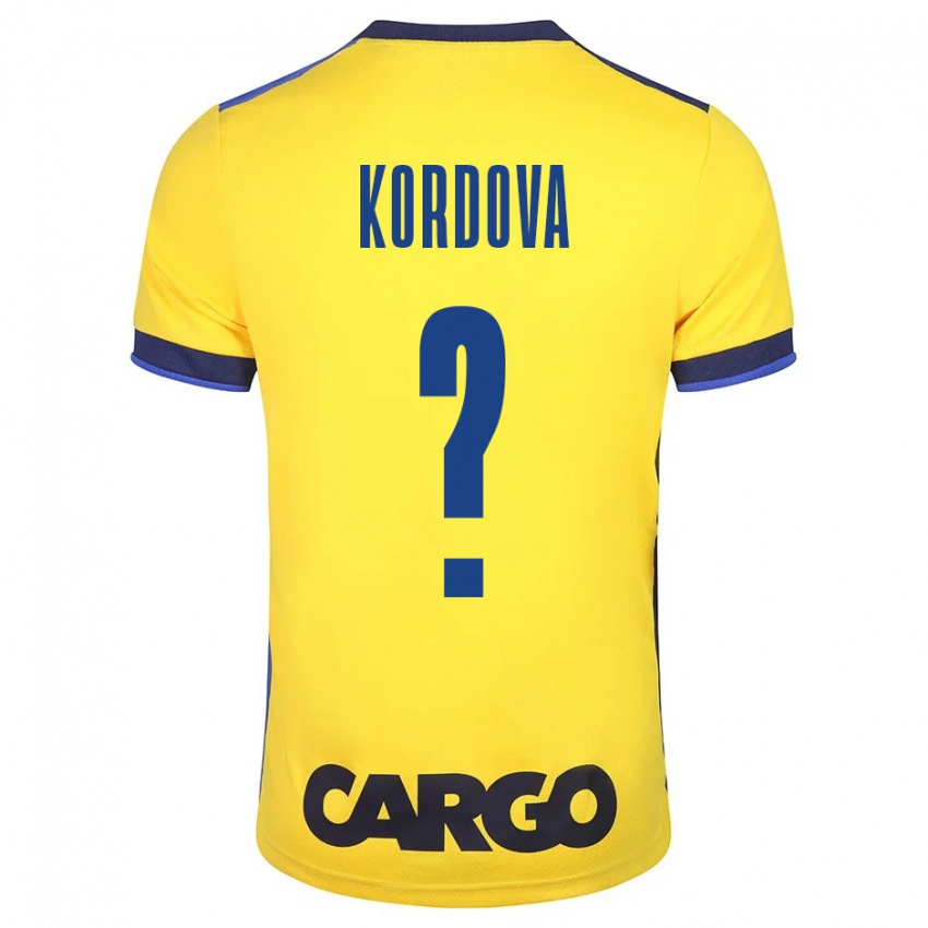 Criança Camisola Adir Kordova #0 Amarelo Principal 2023/24 Camisa