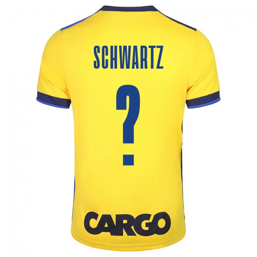 Criança Camisola Noam Schwartz #0 Amarelo Principal 2023/24 Camisa