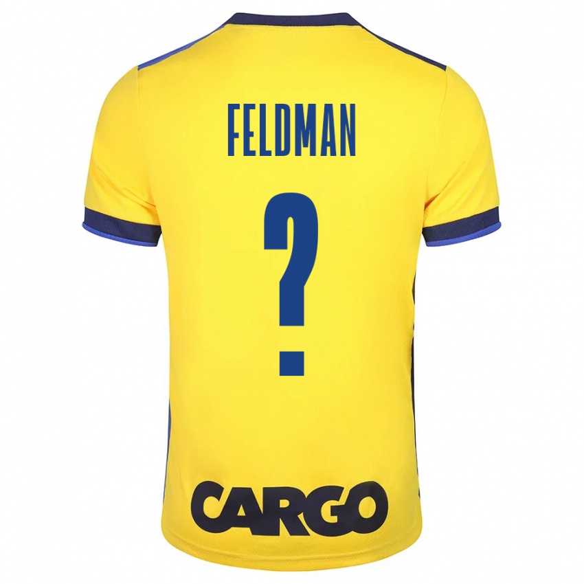 Criança Camisola Ron Feldman #0 Amarelo Principal 2023/24 Camisa