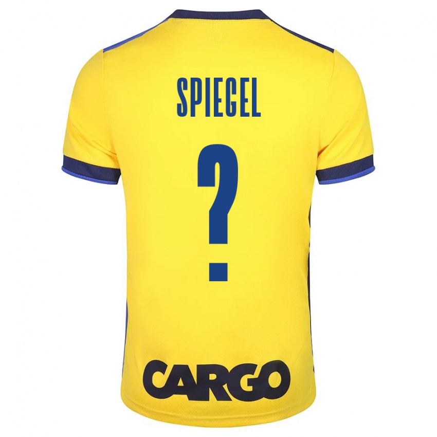 Criança Camisola Liran Spiegel #0 Amarelo Principal 2023/24 Camisa