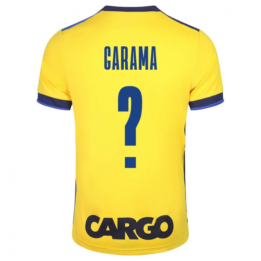 Criança Camisola Ben Garama #0 Amarelo Principal 2023/24 Camisa