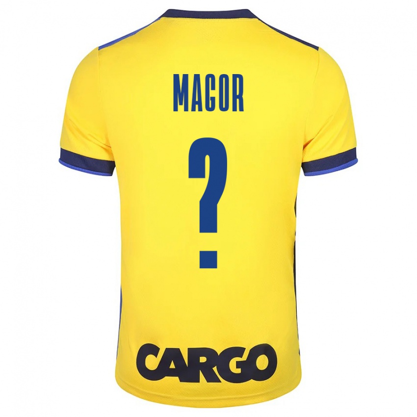 Criança Camisola Roee Magor #0 Amarelo Principal 2023/24 Camisa