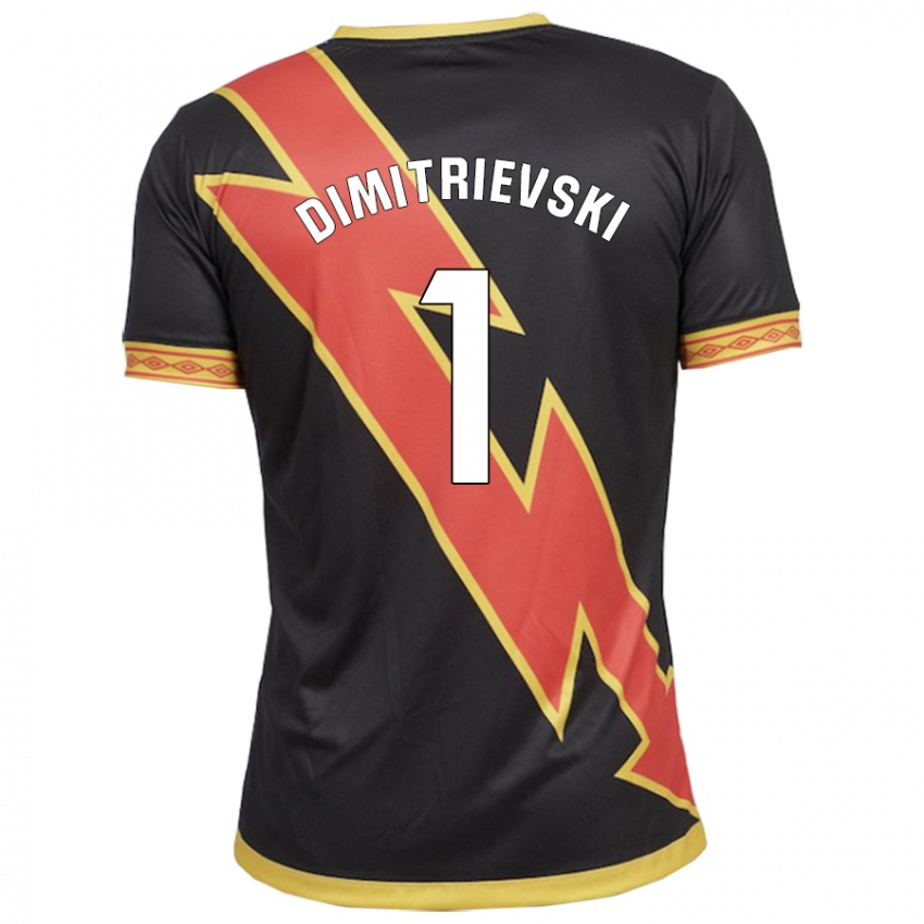 Criança Camisola Stole Dimitrievski #1 Preto Alternativa 2023/24 Camisa