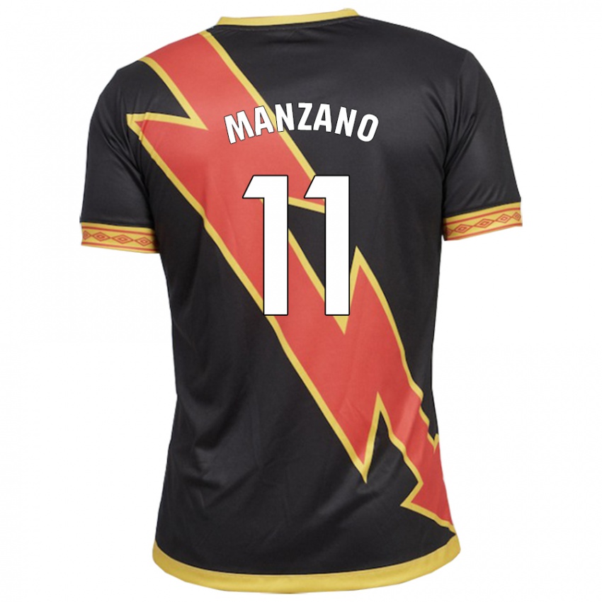 Criança Camisola Sergio Manzano #11 Preto Alternativa 2023/24 Camisa