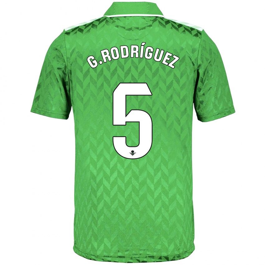 Criança Camisola Guido Rodríguez #5 Verde Alternativa 2023/24 Camisa