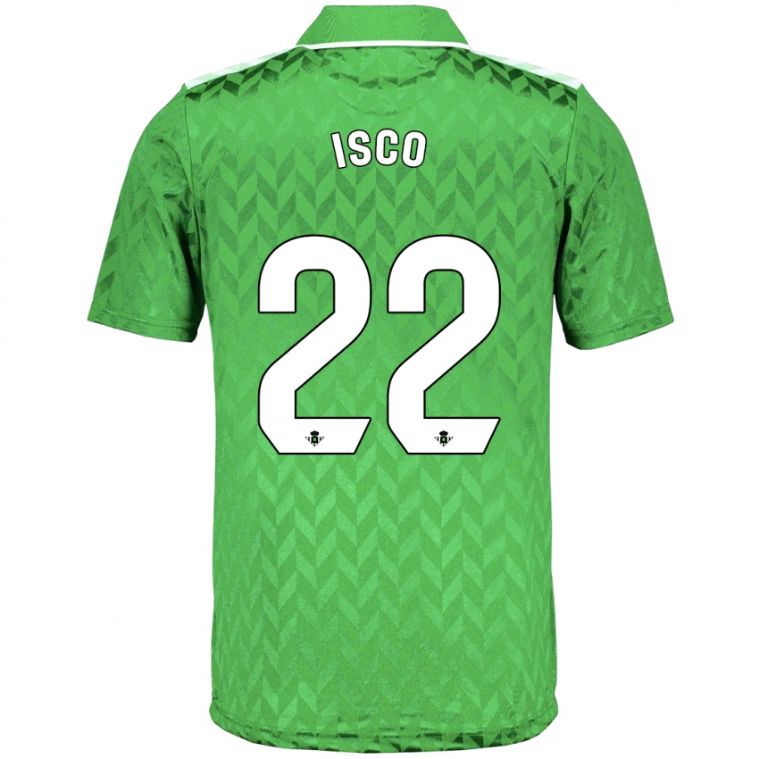 Criança Camisola Isco #22 Verde Alternativa 2023/24 Camisa