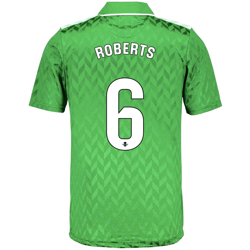 Criança Camisola Rhiannon Roberts #6 Verde Alternativa 2023/24 Camisa