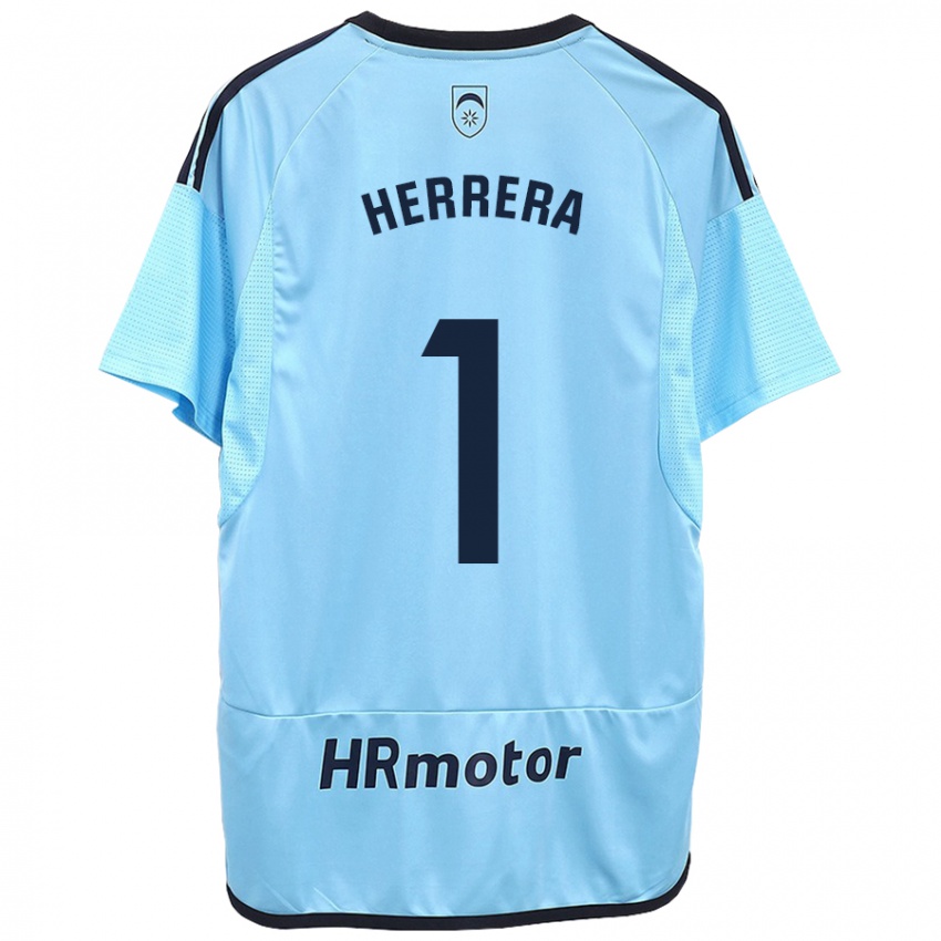 Criança Camisola Sergio Herrera #1 Azul Alternativa 2023/24 Camisa