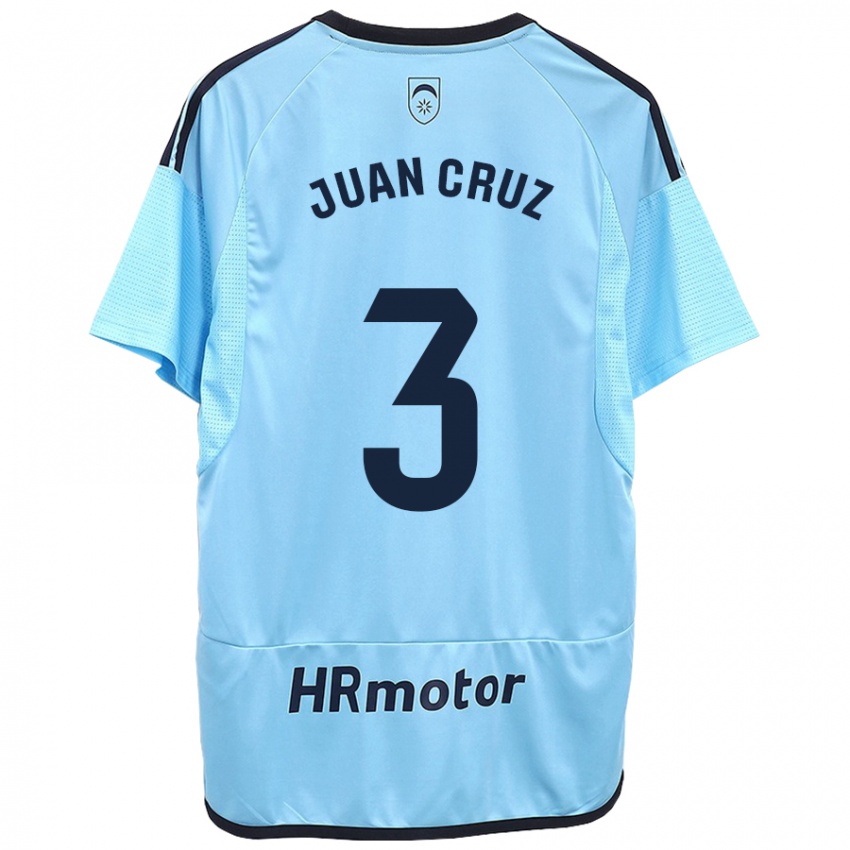 Criança Camisola Juan Cruz #3 Azul Alternativa 2023/24 Camisa