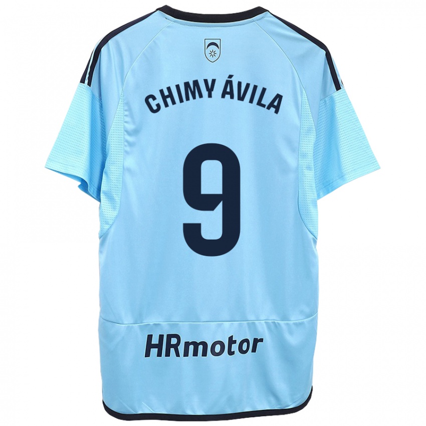 Criança Camisola Chimy Ávila #9 Azul Alternativa 2023/24 Camisa