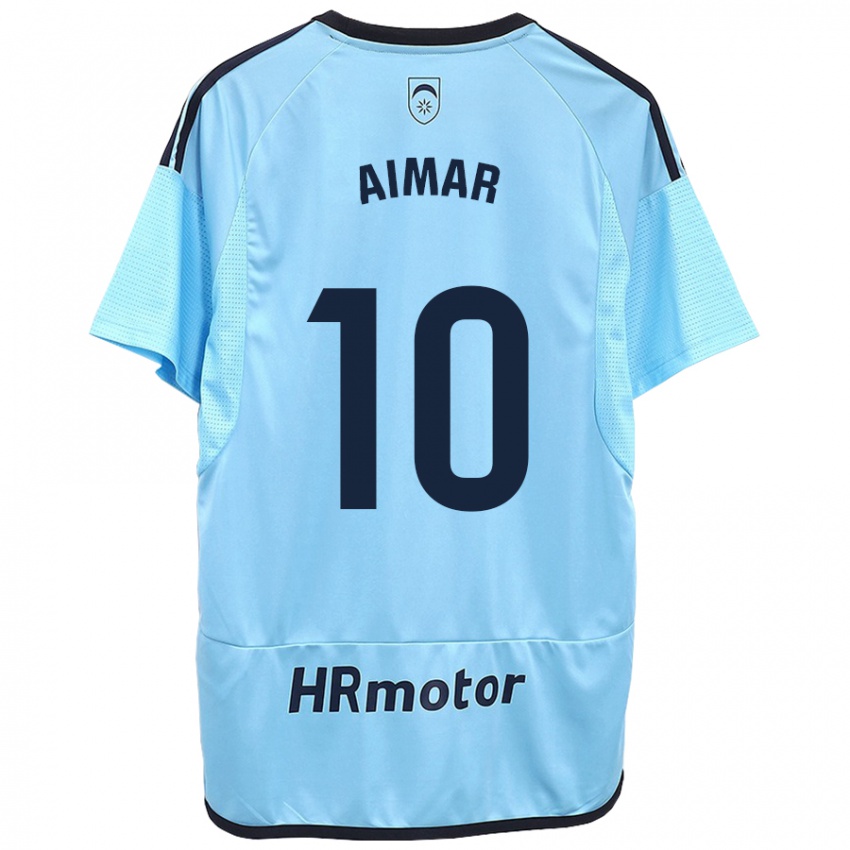 Criança Camisola Aimar Oroz #10 Azul Alternativa 2023/24 Camisa