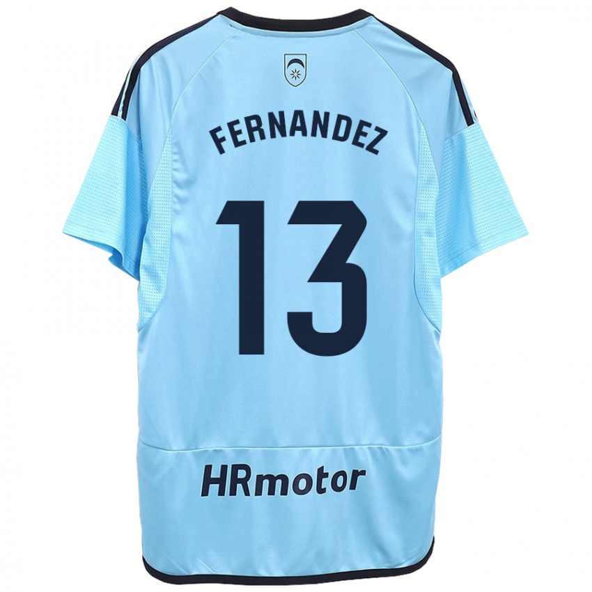 Criança Camisola Aitor Fernández #13 Azul Alternativa 2023/24 Camisa