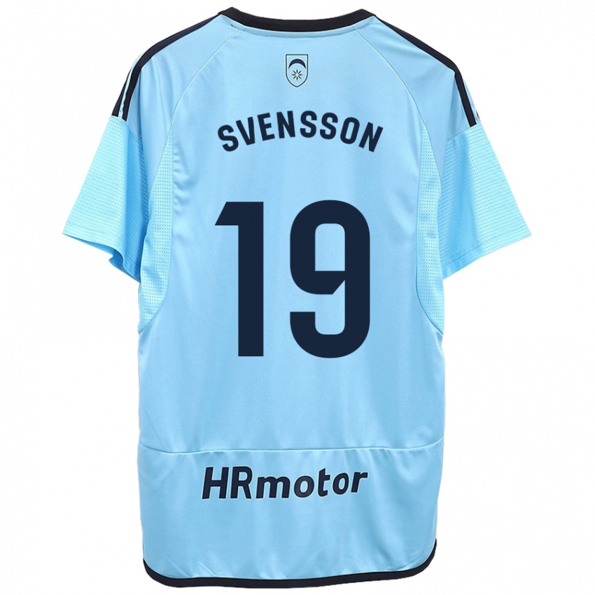 Criança Camisola Max Svensson #19 Azul Alternativa 2023/24 Camisa