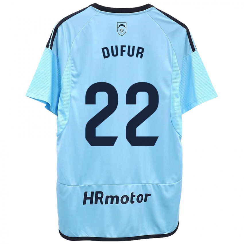 Criança Camisola Ander Dufur #22 Azul Alternativa 2023/24 Camisa