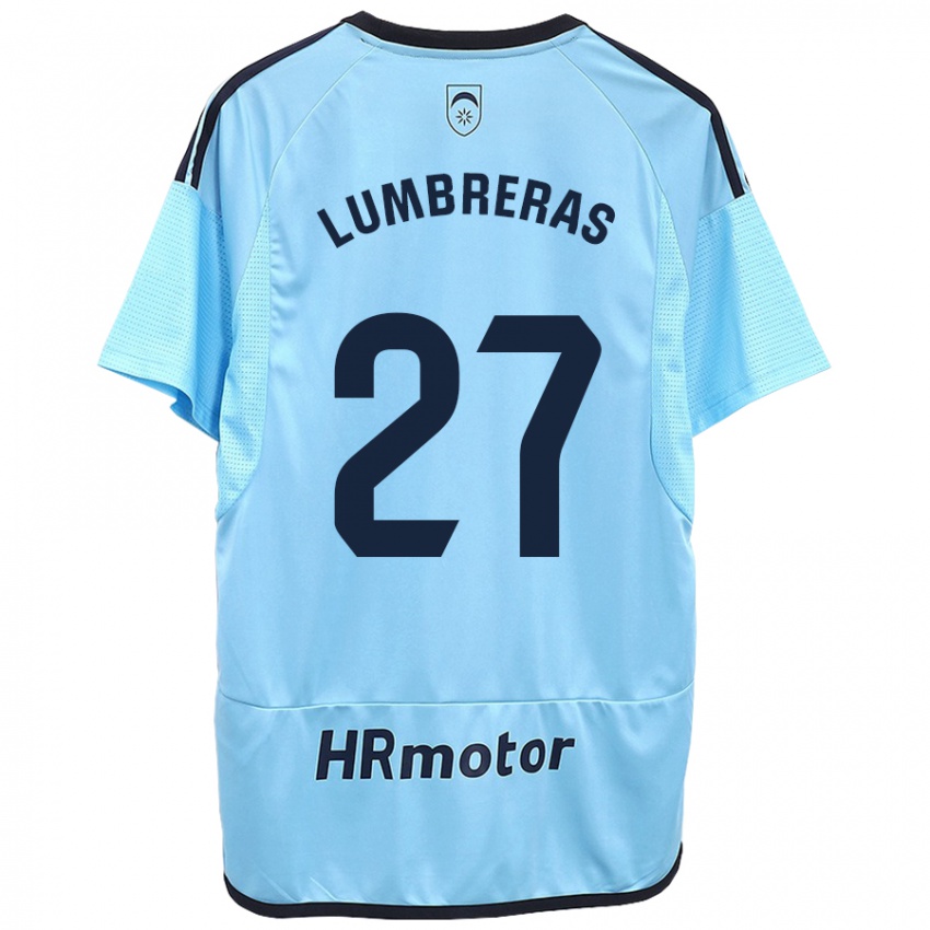 Criança Camisola Carlos Lumbreras #27 Azul Alternativa 2023/24 Camisa