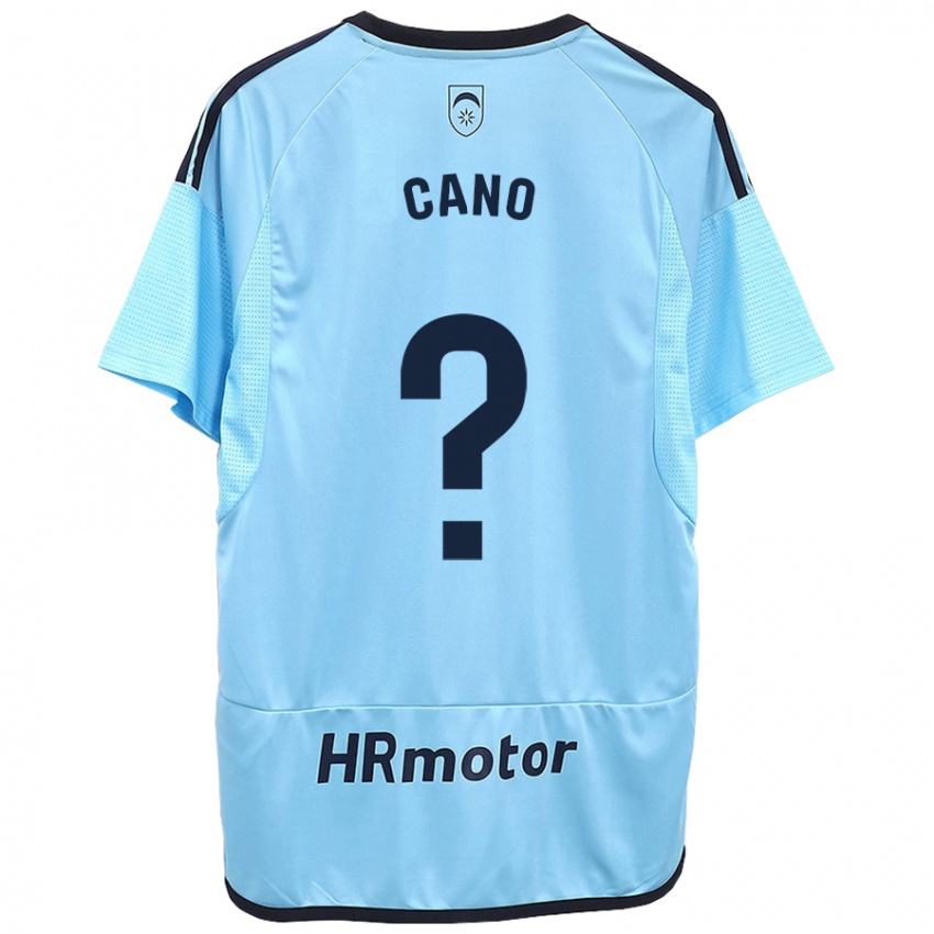 Criança Camisola Javi Caño #0 Azul Alternativa 2023/24 Camisa