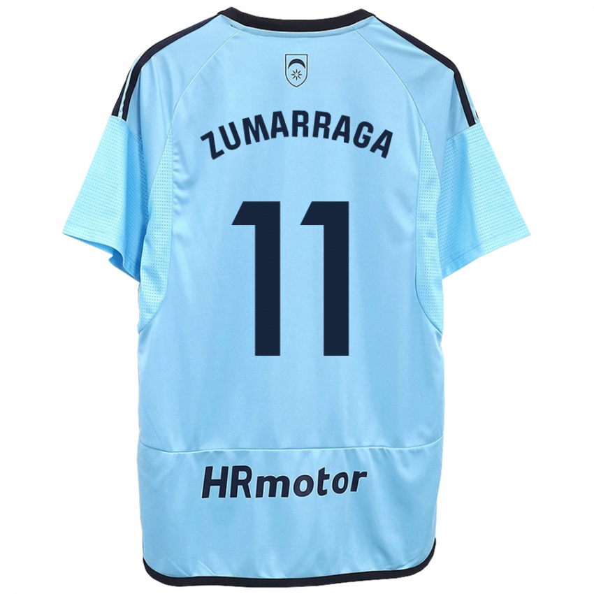 Criança Camisola Aitana Zumárraga Garde #11 Azul Alternativa 2023/24 Camisa