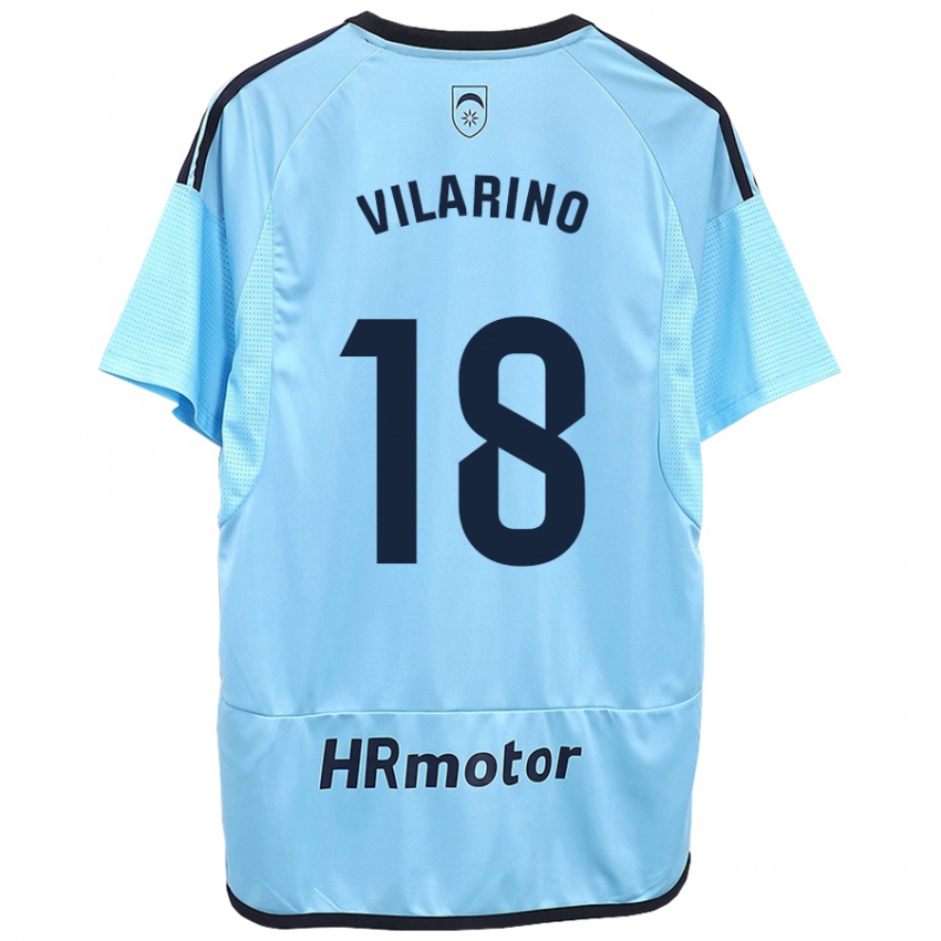 Criança Camisola Maitane Vilariño #18 Azul Alternativa 2023/24 Camisa