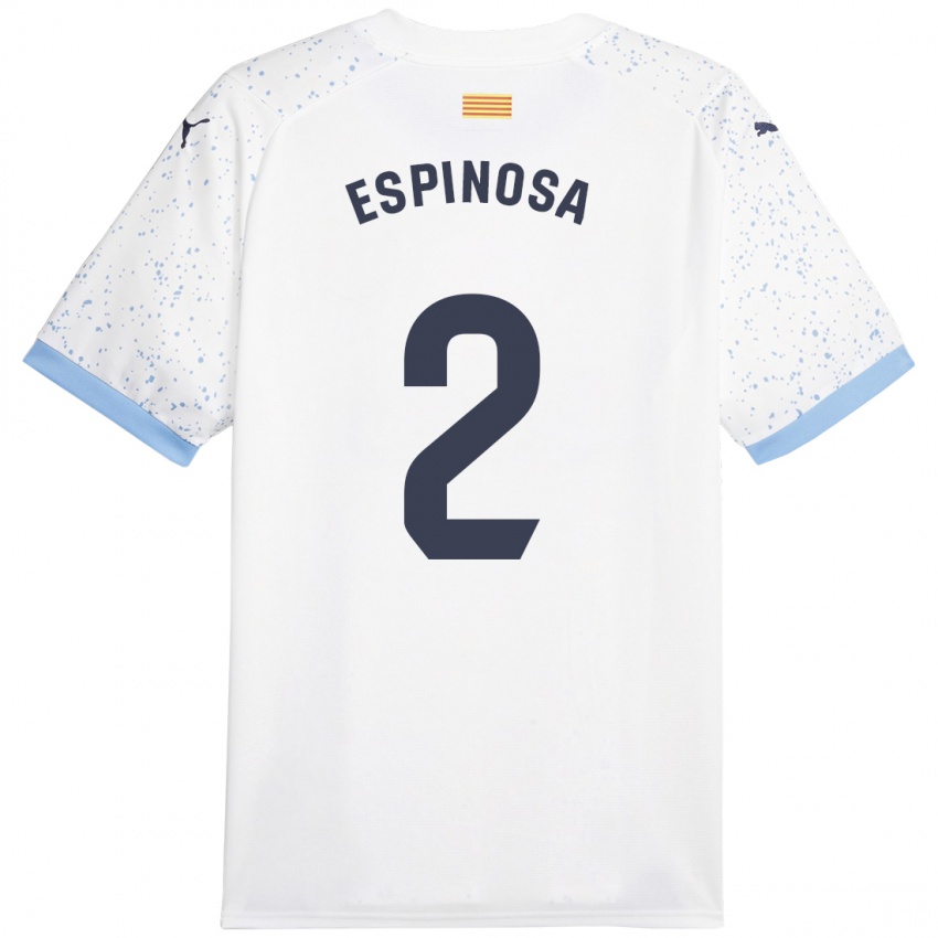 Criança Camisola Bernardo Espinosa #2 Branco Alternativa 2023/24 Camisa