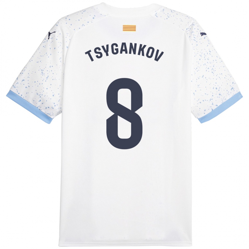 Criança Camisola Viktor Tsygankov #8 Branco Alternativa 2023/24 Camisa