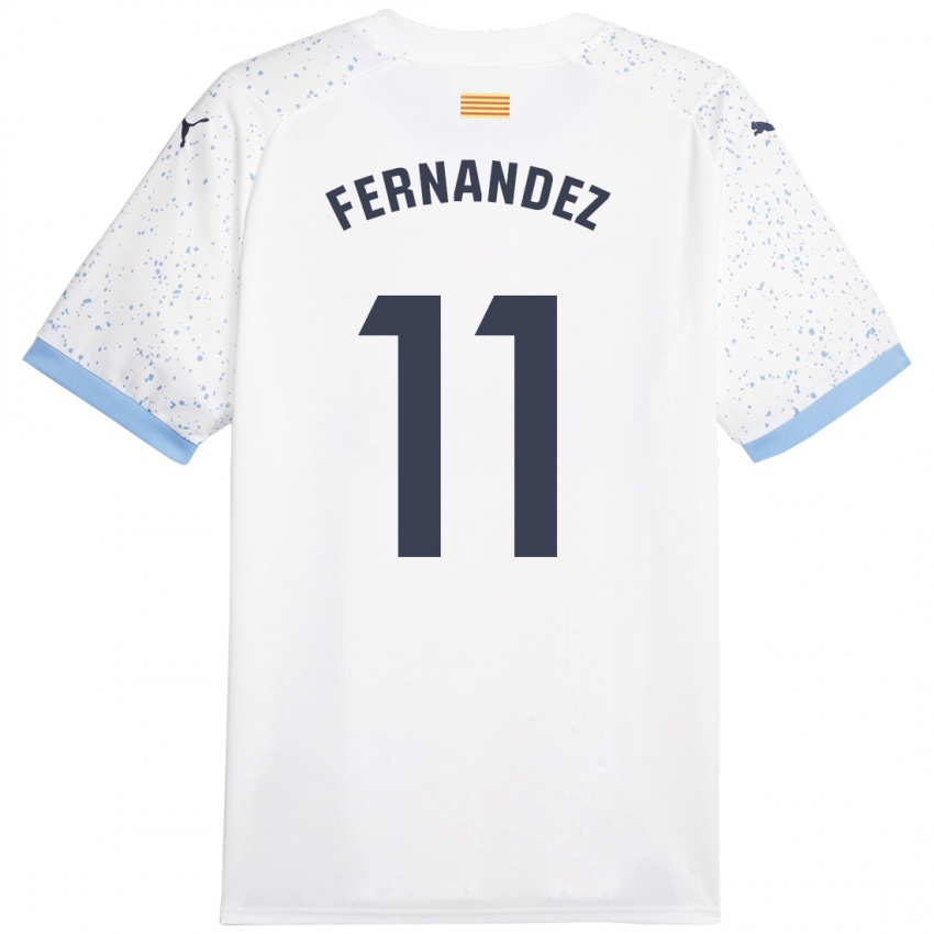 Criança Camisola Valery Fernández #11 Branco Alternativa 2023/24 Camisa