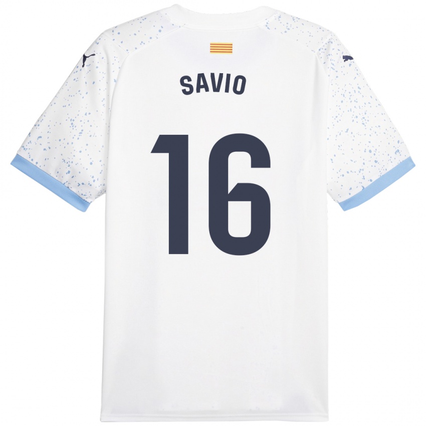 Criança Camisola Sávio #16 Branco Alternativa 2023/24 Camisa