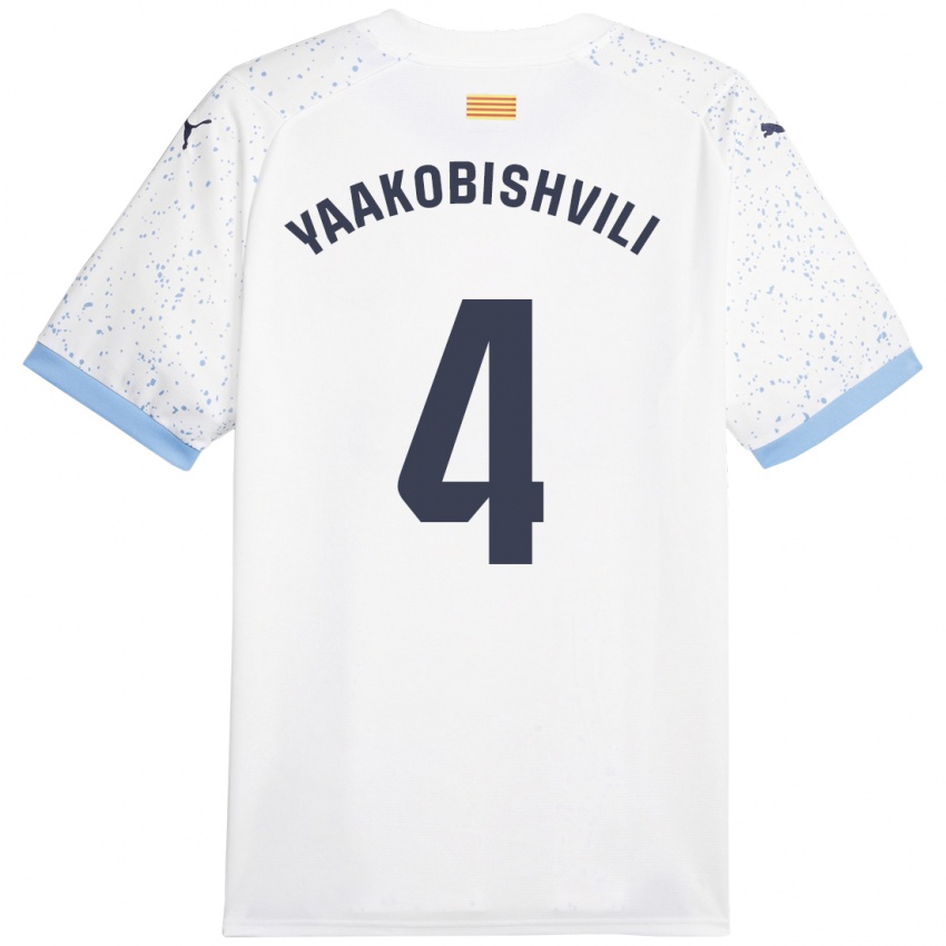 Criança Camisola Antal Yaakobishvili #4 Branco Alternativa 2023/24 Camisa