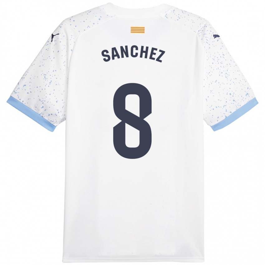 Criança Camisola Miguel Ángel Sánchez #8 Branco Alternativa 2023/24 Camisa