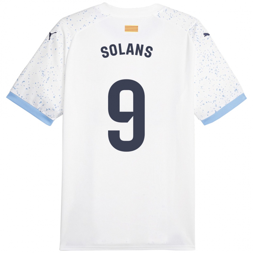 Criança Camisola Sergi Solans #9 Branco Alternativa 2023/24 Camisa