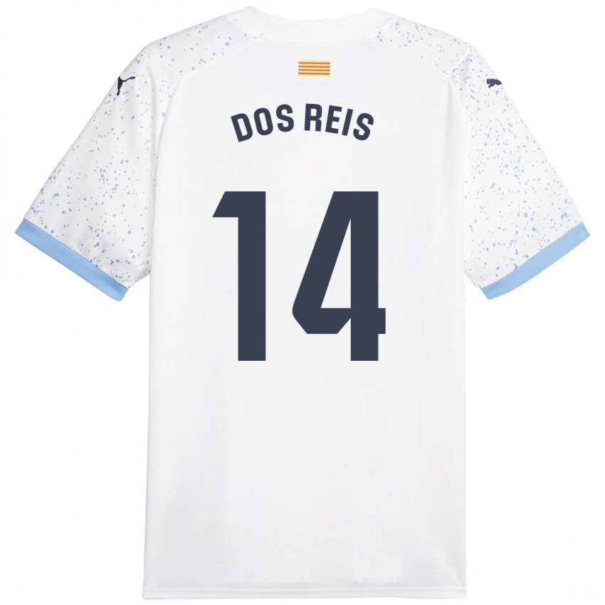 Criança Camisola Leo Dos Reis #14 Branco Alternativa 2023/24 Camisa