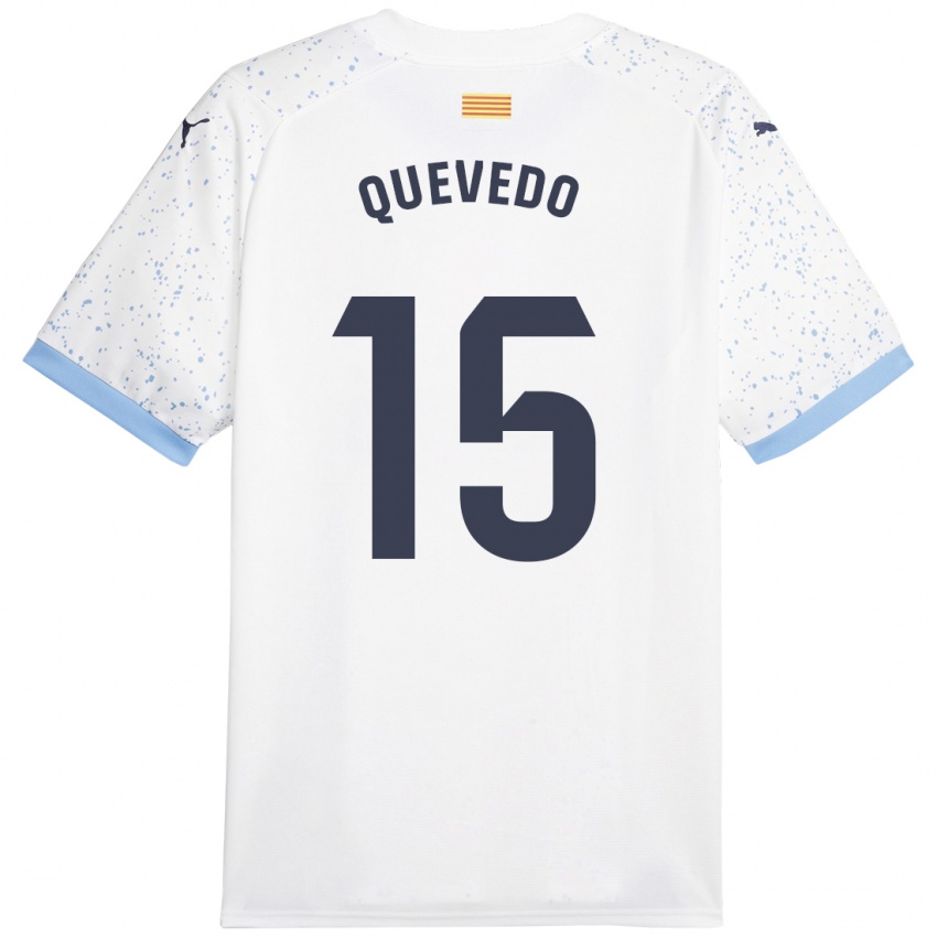 Criança Camisola Erik Quevedo #15 Branco Alternativa 2023/24 Camisa