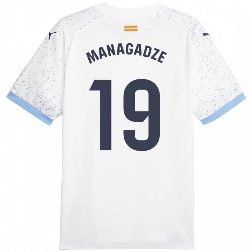 Criança Camisola Luka Managadze #19 Branco Alternativa 2023/24 Camisa