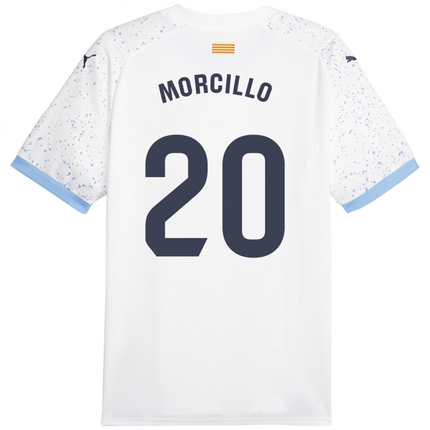 Criança Camisola Luis Morcillo #20 Branco Alternativa 2023/24 Camisa