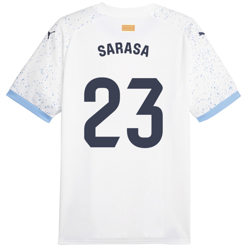 Criança Camisola Javier Sarasa #23 Branco Alternativa 2023/24 Camisa