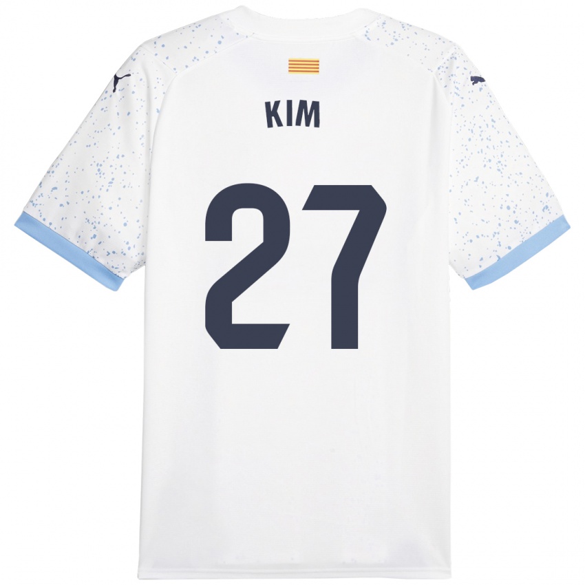 Criança Camisola Min-Su Kim #27 Branco Alternativa 2023/24 Camisa