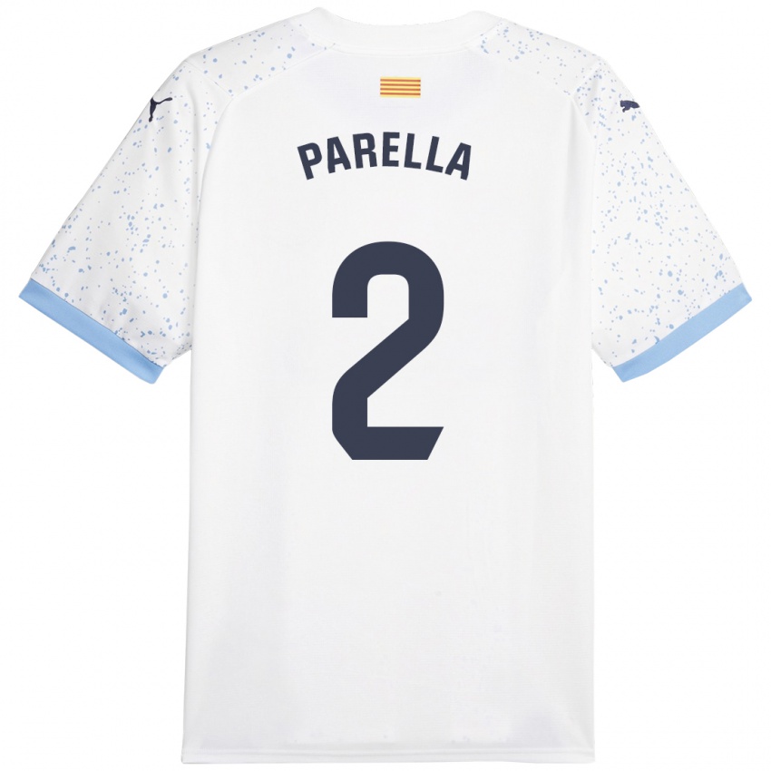 Criança Camisola Virginia Parella #2 Branco Alternativa 2023/24 Camisa