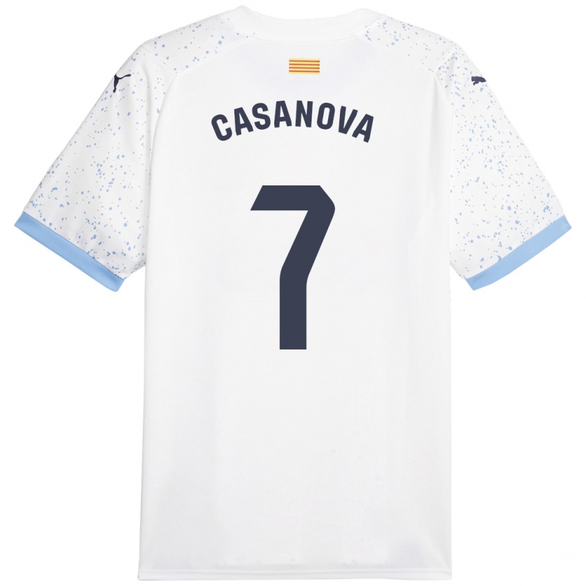 Criança Camisola Àstrid Casanova #7 Branco Alternativa 2023/24 Camisa