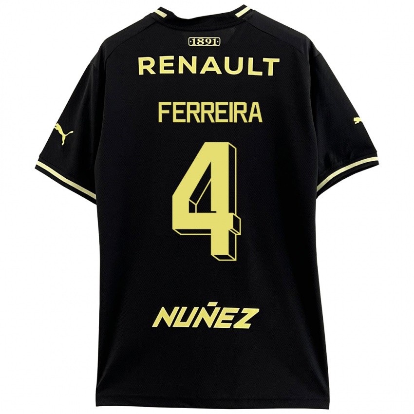 Criança Camisola Joaquín Ferreira #4 Preto Alternativa 2023/24 Camisa